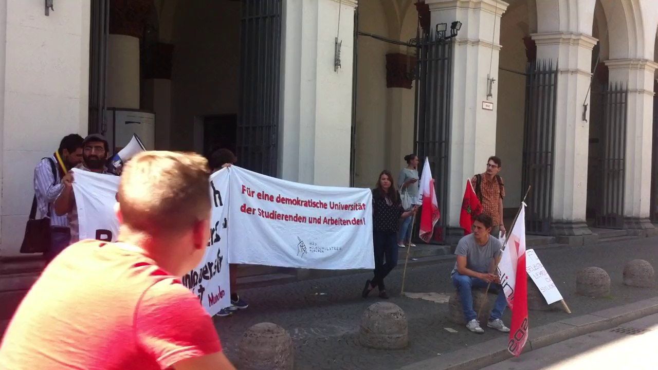 Soli Aktion für Geflüchteten in Berlin - München LMU