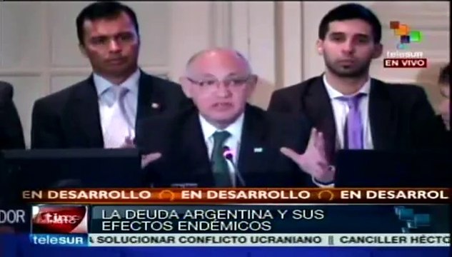 Argentina quiere pagar su deuda; sistema no le deja: Timerman