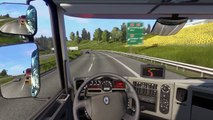 Euro Truck Simulator 2 . Episode  [4 ] Voyage de Mika de Bologna au Luxembourg avec Renault Premium
