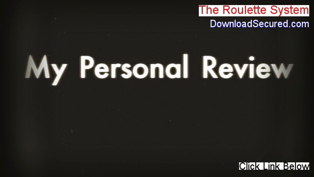 The Roulette System Download (Download Here)