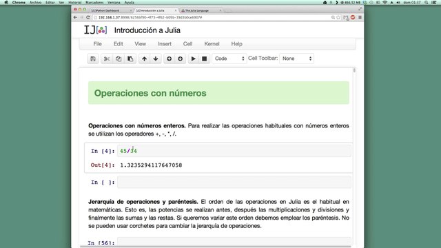 01 Julia y Matemáticas. Operaciones con numeros