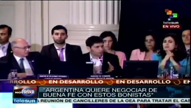 Argentina dispuesta a pagar su deuda, en condiciones justas: Kicillof