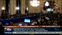 Venezuela muestra su rotundo respaldo a Argentina ante 