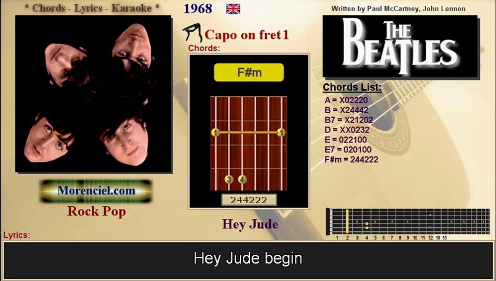 The Beatles - Hey Jude (No vocal) - Vidéo Dailymotion