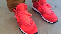 Cheap Lebron James Shoes Free Shipping,nike lebron 8 v2 low  solar red on feet