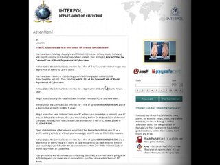Get Rid of Interpol Departament of Cibercrime Scam Virus