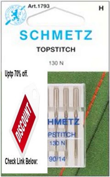 Best Deals Euro-Notions Schmetz Topstitch Machine Needle-Size 14/90 5-Pack: Review