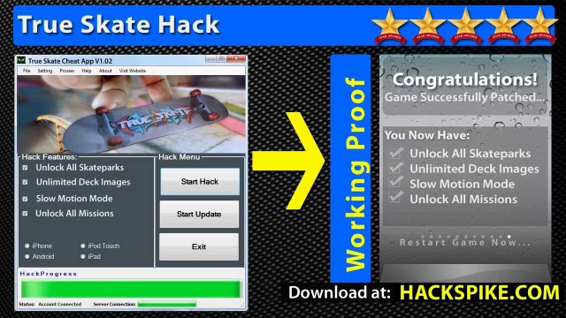 True Skate Triche Unlock All Skateparks, Unlock All Missions