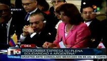 Colombia expresa su plena solidaridad con Argentina