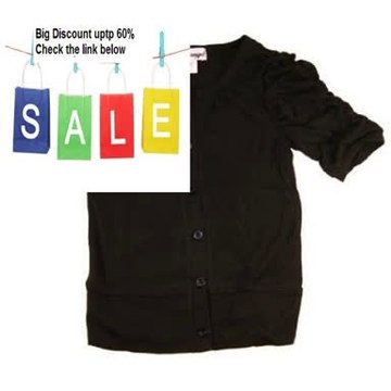 Cheap Deals Pink Angel Newborn/Baby-Girls Black Ruched Sleeves Cardigan Review