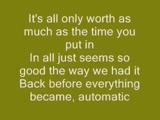 Miranda Lambert Automatic (video lyrics)