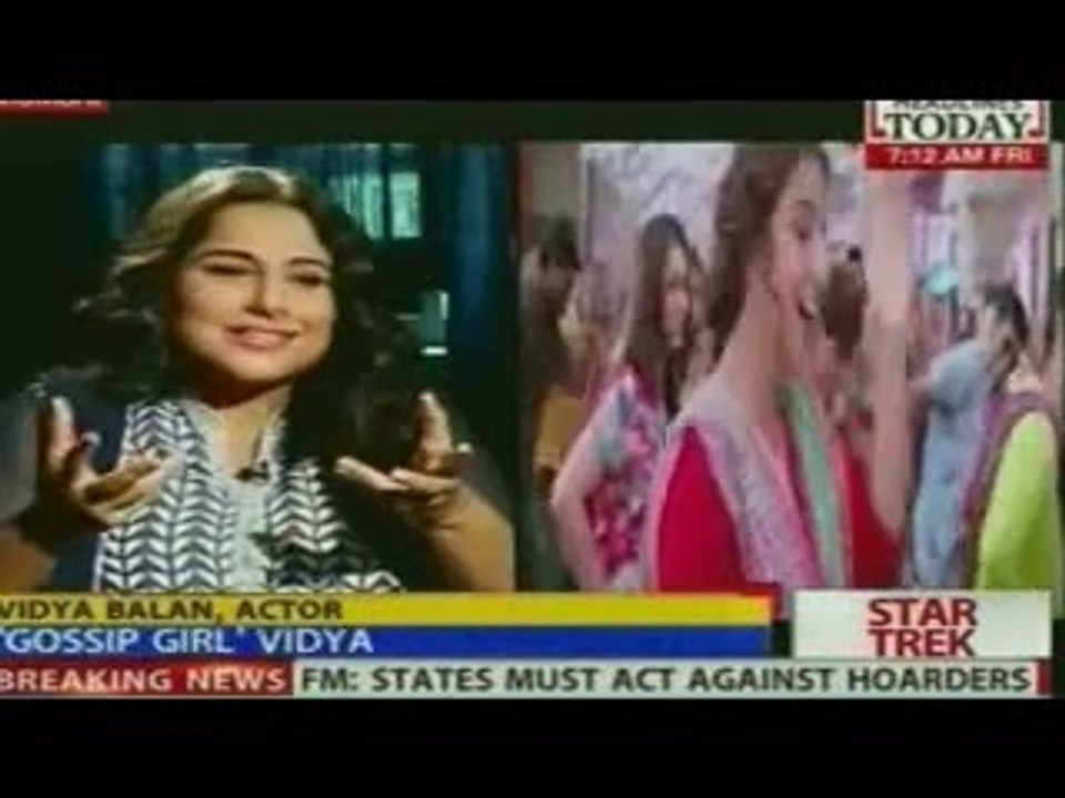 Interview with Vidya Balan 4th July 2014 Video Update Watch Online
