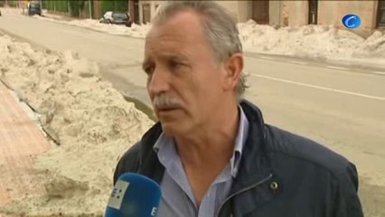 Las granizadas de julio son "raras" pero no están vinculadas al cambio climático