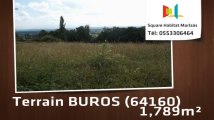 A vendre - Terrain - BUROS (64160) - 1 789m²