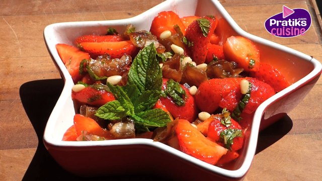 Comment cuisiner une salade de fraises à l'orientale
