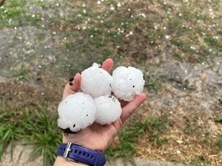 Así se vio desde PD la espectacular granizada en Madrid en pleno mes de julio de 2014