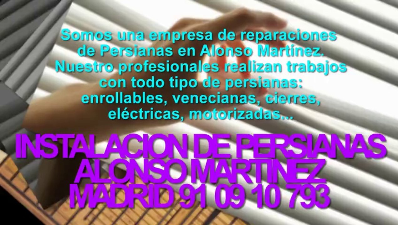 Reparacion de persianas Alonso Martinez Tlf: 91.09.10.793