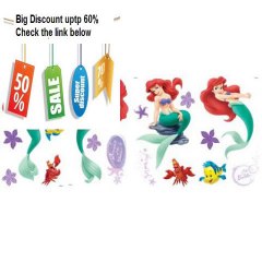 Best Price Blue Mountain Wallcoverings GAPP1816 Little Mermaid Self-Stick Room Appliqu�s Review