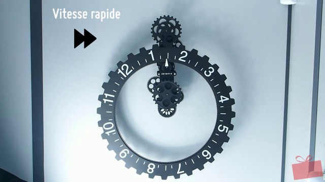Horloge engrenages apparents