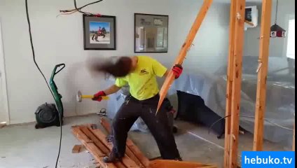 metalci inşaat işçisinin çalışma tarzı :D