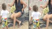 Penelope Cruz flaunts her body on the beach