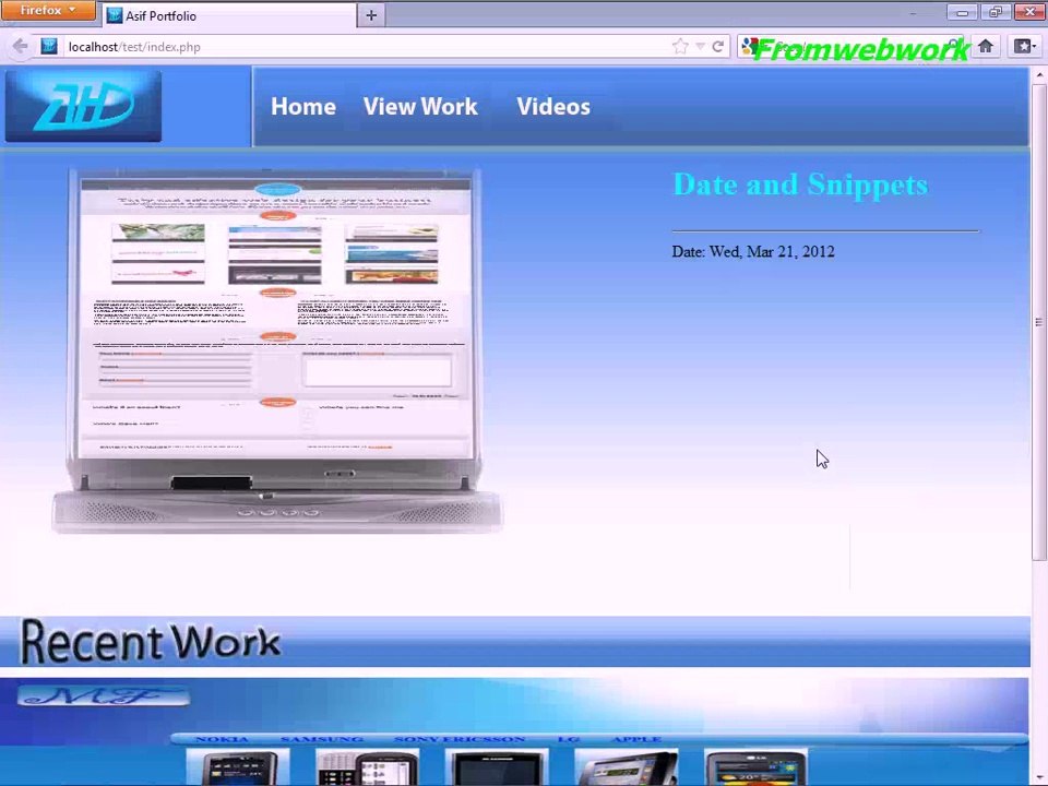 Dreamweaver Code Snippets panel
