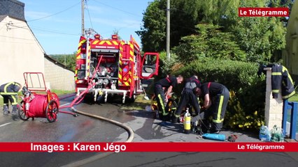 Saint-Gérand (56). Un incendie détruit partiellement une maison