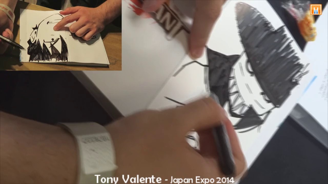 Dédicaces de Tony Valente, auteur de Radiant chez Ankama à Japan Expo 2014