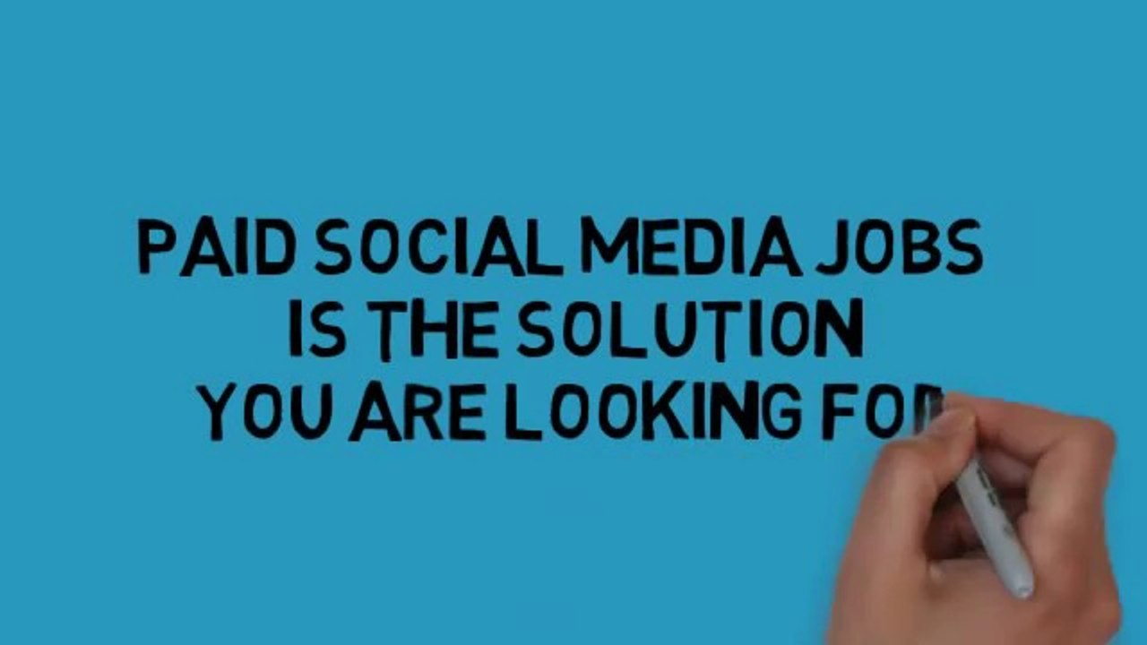 Work at home job Paid social media jobs