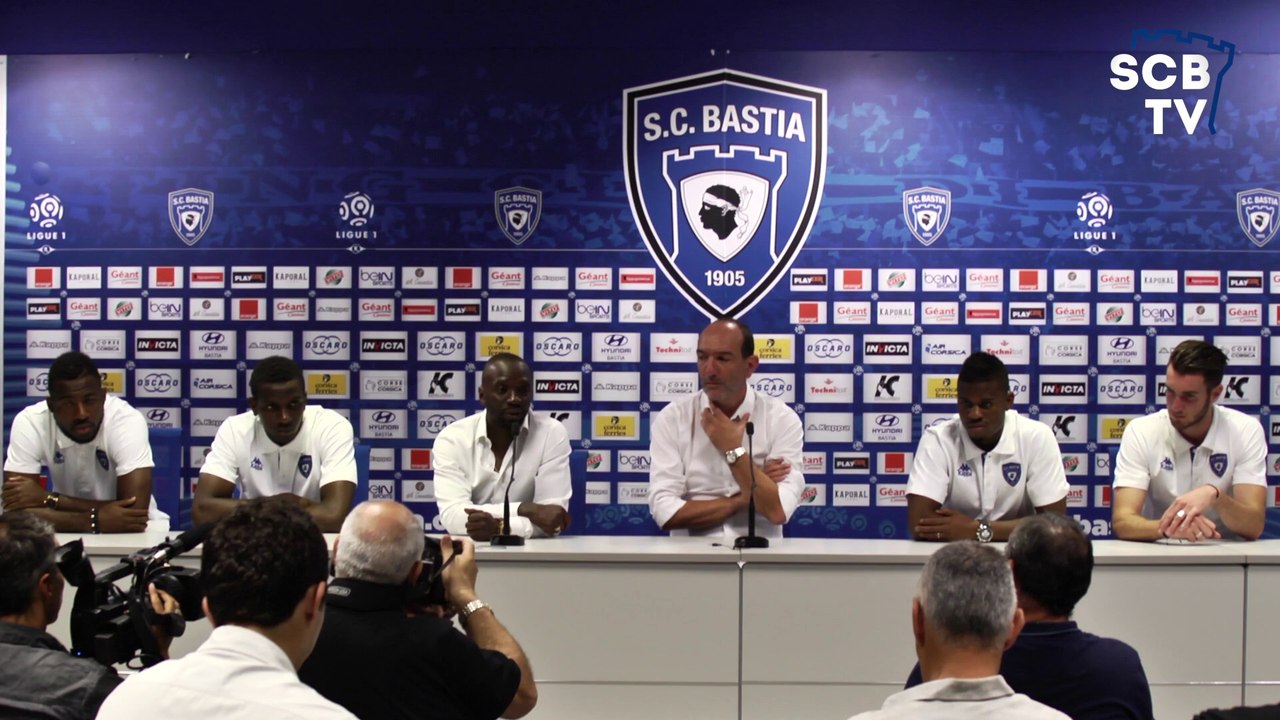 SC Bastia : Présentation des quatres premières recrues à la presse