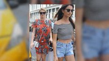 Kate Upton & Lily Aldridge Stroll in NYC