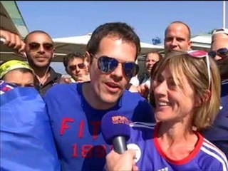 France-Allemagne: sur la plage de Copacabana, les supporters français y croient - 04/07