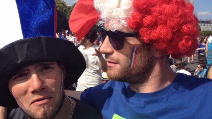 Ambiance à Nantes avant France Allemagne