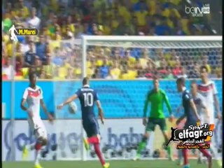 تسديدة بنزيما كادت أن تهز شباك الألمان | تعليق حاتم بطيشة