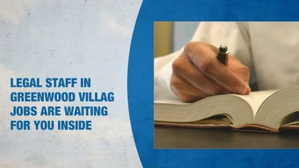 Legal Staff Jobs in Greenwood Village