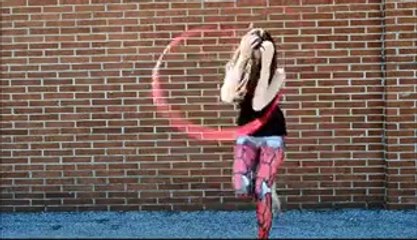 Amazing hula hoop skills