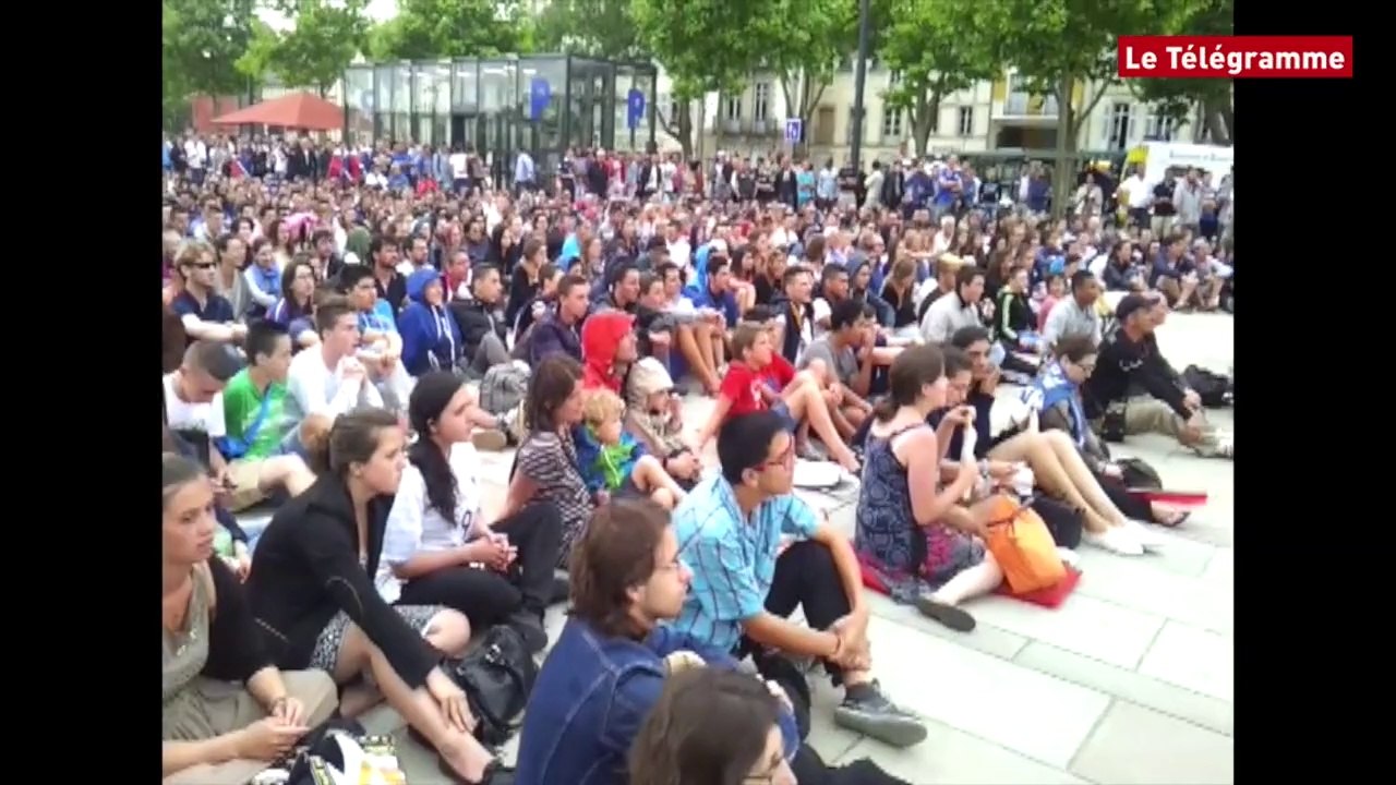 Vannes. Ecran géant : panne d'électricité, les spectateurs privés de retransmission