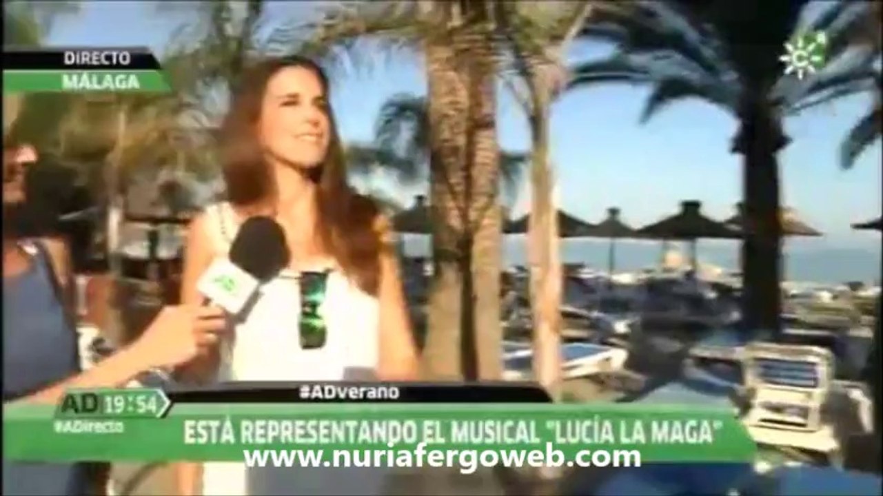 Nuria Fergó: en el programa "Andalucía Directo" de Canal Sur Televisión