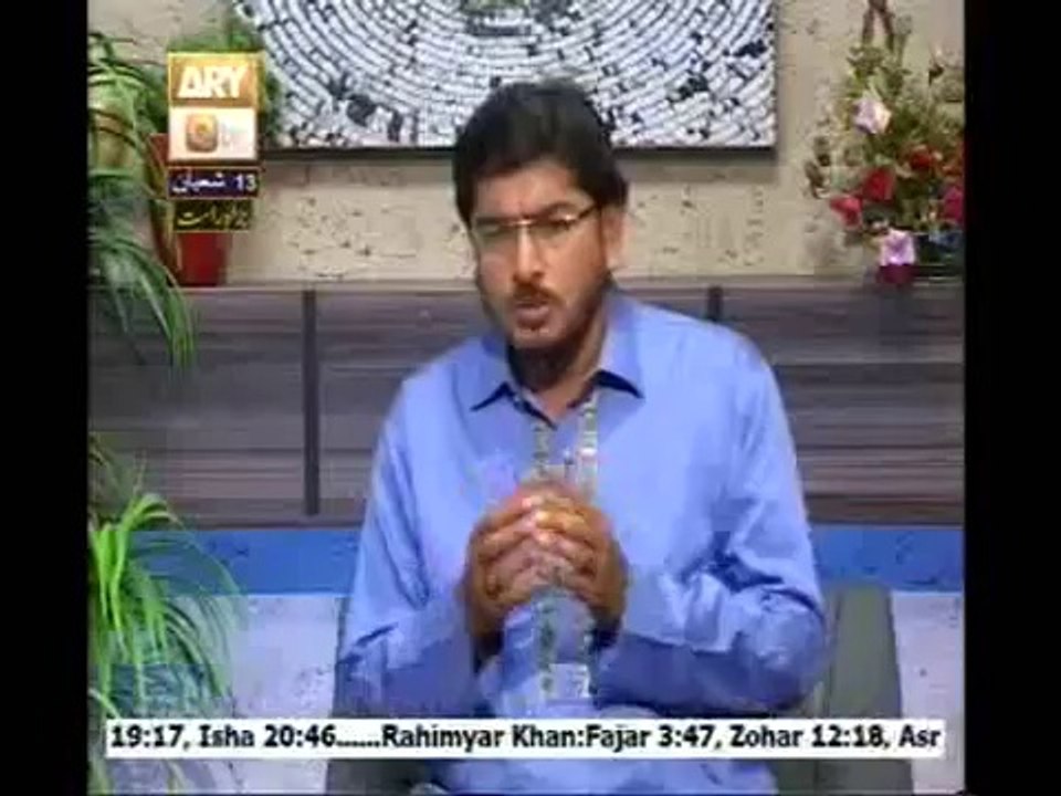Roshni sab k liye 11 june 2014 with Allama Liaquat Hussain, Mufti Ismail Noorani