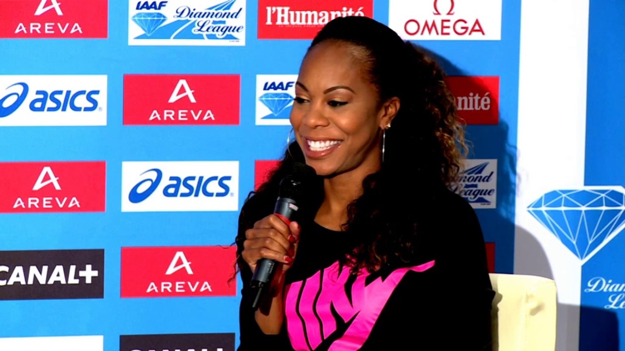 Meeting Areva - Sanya Richards-Ross maitrise le français