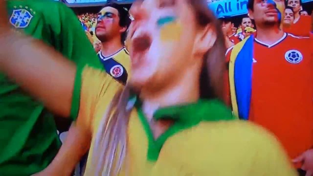 هدف البرازيل الاول في مرمي كولومبيا