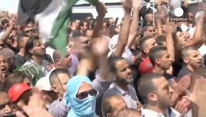 Ira y tristeza en el entierro del joven palestino asesinado el miércoles