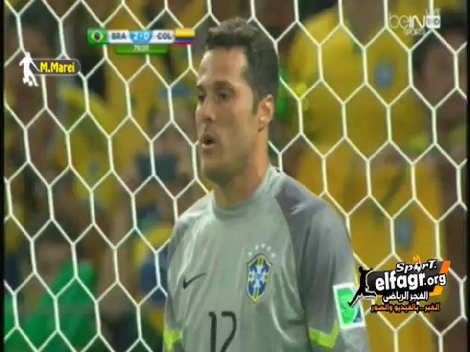 هدف كولومبيا الأول في البرازيل لرودريجيز من ركلة جزاء 1-2 | تعليق الشوالي
