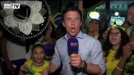 Football / Les Brésiliens fêtent la qualification en demi-finale - 04/07