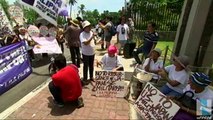 14 06 25 tube TBS フィリピンの日本大使館前で元慰安婦らが抗議デモ (Low)