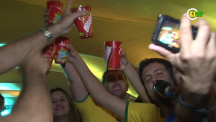 Bombou! Camarote tem globais e azaração em jogo do Brasil
