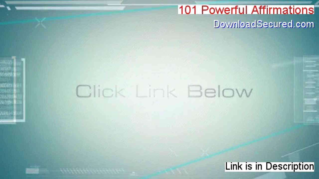 101 Powerful Affirmations PDF Free - Instant Download 2014