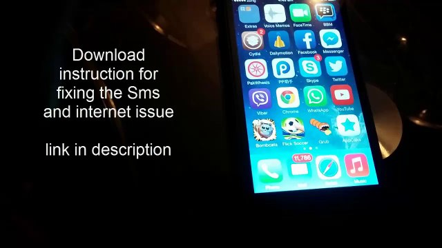 Fix Sprint or Verizon Sms and internet Issue on Iphone 4 4s 5 5c 5s