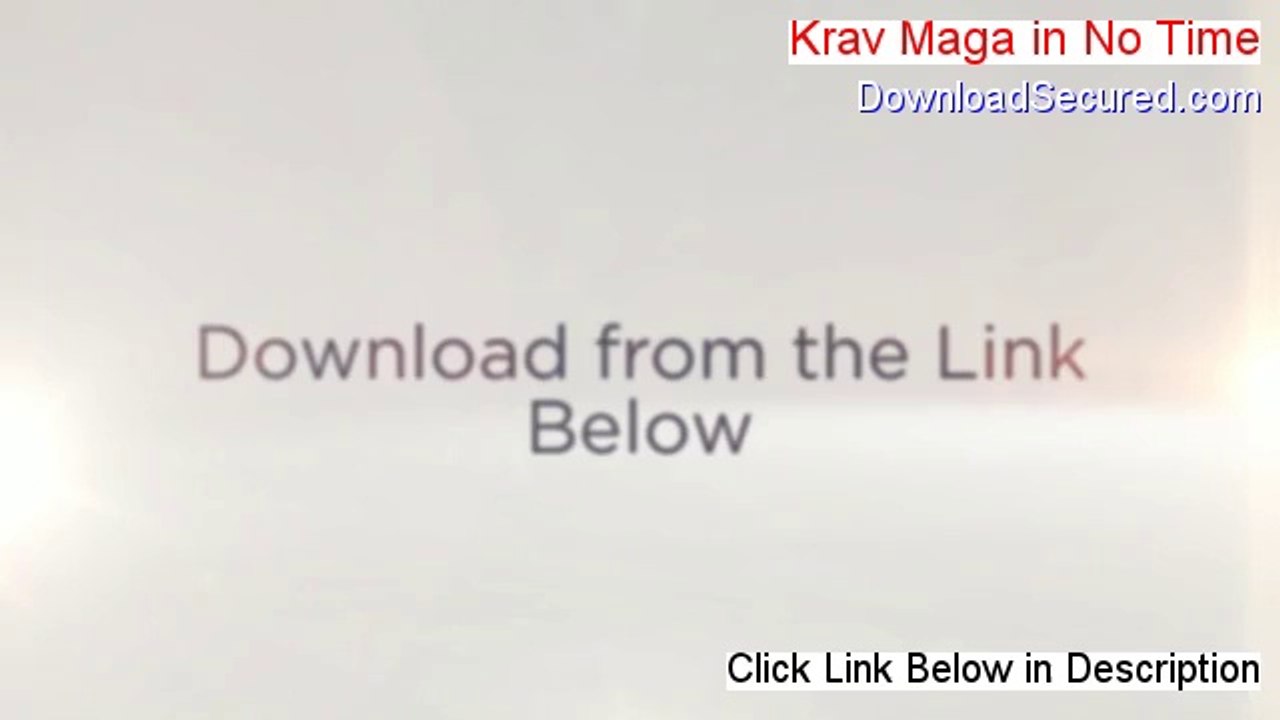 Krav Maga in No Time Review (Watch my Review)