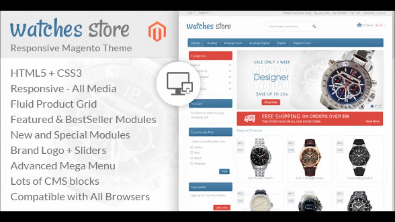 Download Free Watch Store | themeforest.net